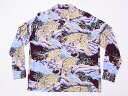 SUN SURF[TT[t] AnVc SS29004 FIGHTING TIGER An L/S RAYON HAWAIIAN SHIRT ^CK[  a (C)  萔