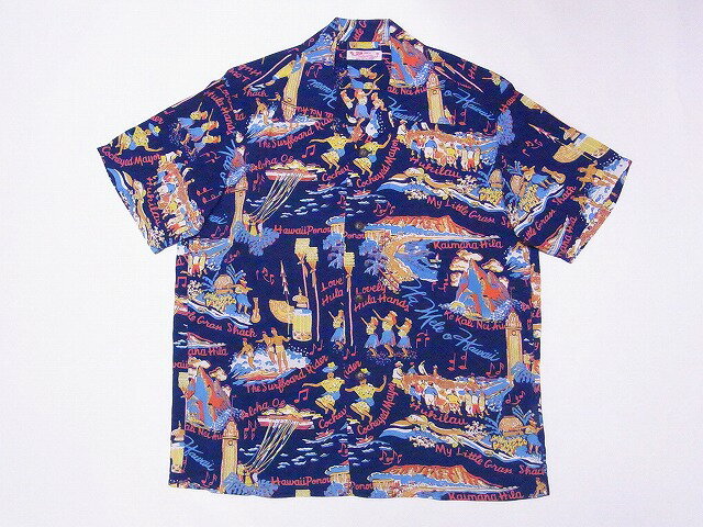SUN SURF[サンサーフ] アロハシャツ SS39226 THE SONG OF HAWAII (ネイビー) 送料無料 代引き手数料無料