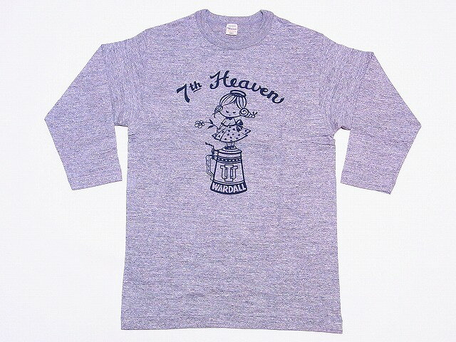 WAREHOUSE[ウエアハウス] 七分袖 クルーネック Tシャツ 7TH HEAVEN 4047 (杢グレー) 【RCP】のサムネイル