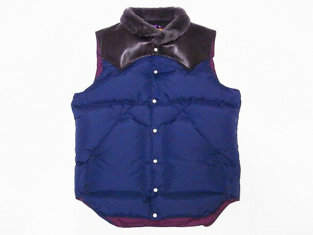 WAREHOUSE×ROCKY MOUNTAIN ナイロン クリスティ ダウンベスト 2138 NYLON CHRISTY DOWN VEST (ダークネイビー) 送料無料 代引き手数料無料 