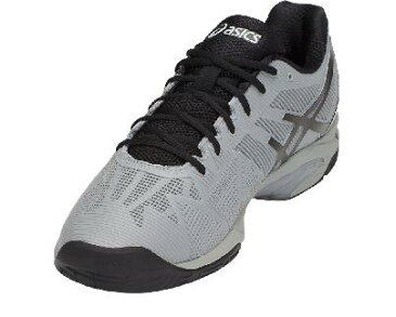 asics アシックス オムニ・クレー用テニスシューズ GEL-SOLUTION SPEED 3 OC TLL768 9690 SVGR×K ゲルソリューションスピード 3 オムニクレー シルバーグレー×ブラック