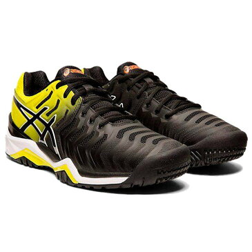 アシックス asics オムニクレー用テニスシューズ GEL-RESOLUTION7OC TLL786 003 ゲルレゾリューション7OC ブラック-サワーユズ(003)
