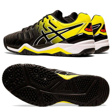 アシックス asics オムニクレー用テニスシューズ GEL-RESOLUTION7OC TLL786 003 ゲルレゾリューション7OC ブラック-サワーユズ(003)