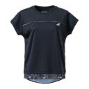 2024年秋冬発売モデル Babolat バボラ テニスウェア レディス PURE SHORT SLEEVE SHIRT PURE ショートスリーブシャツ BWG4374 BK00