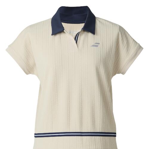 2025年秋冬発売モデル Babolat バボラ テニスウェア レディス PURE SHORT SLEEVE SHIRT PURE ショートスリーブシャツ BWG5376-BG00