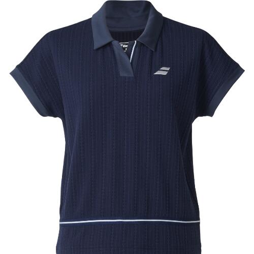 2025年秋冬発売モデル Babolat バボラ テニスウェア レディス PURE SHORT SLEEVE SHIRT PURE ショートスリーブシャツ BWG5376-NV00
