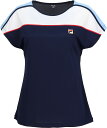 2024SS フィラ FILA テニスウェア レディース ゲームシャツ VL2859-20(4)