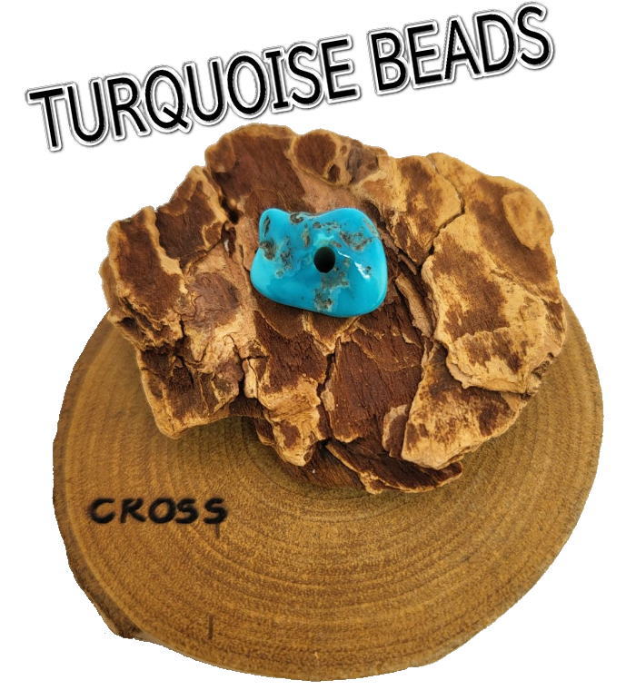 kb-50 ターコイズビーズ 大穴タイプキングマンナゲットターコイズ/アクセサリー/パーツ/ゴローズのカスタムにいかがですか？