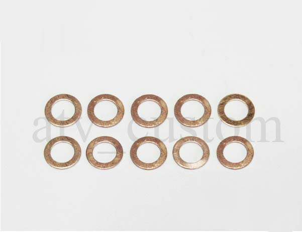 CL1596 M10 銅ワッシャー 10枚 日本製 内径10mm M10バンジョーボルト対応 キャリパー マスターシリンダ..