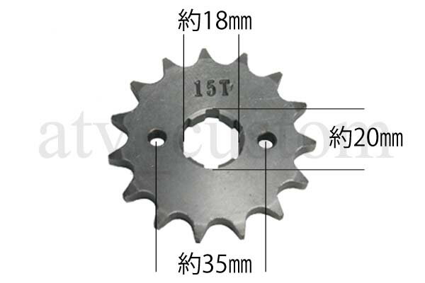 Rakuten - CL1453 ATV4輪バギー LIFAN125 リーファン Fスプロケット 428-15T