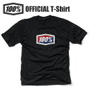 ワンハンドレッドパーセント 100％ 100パーセント OFFICIAL T-Shirt Tシャツ 半袖 ブラック アパレル カジュアルサイクルウェア