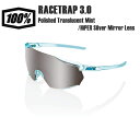 100% ワンハンドレッド RACETRAP 3.0 Polished Translucent Mint/HiPER Silver Mirror Lens サングラス スポーツサングラス 自転車 野球