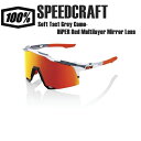 100 ワンハンドレッド SPEEDCRAFT Soft Tact Grey Camo-HiPER Red Multilayer Mirror Lens スピードクラフト サングラス スポーツサングラス 自転車 野球