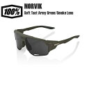 100% ワンハンドレッド NORVIK Soft Tact Army Green/Smoke Lens サングラス スポーツサングラス 自転車 野球(4)
