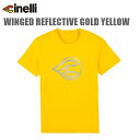 cinelli チネリ WINGED REFLECTIVE GOLD YELLOW Tシャツ サイクルウェア 自転車
