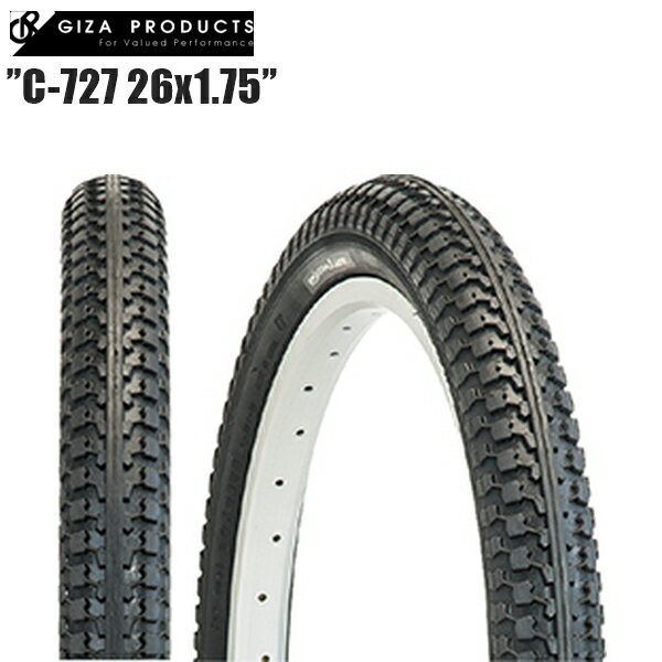 GIZAPRODUCTS ギザプロダクツ C-727 26x1.75 BLK TIR27007