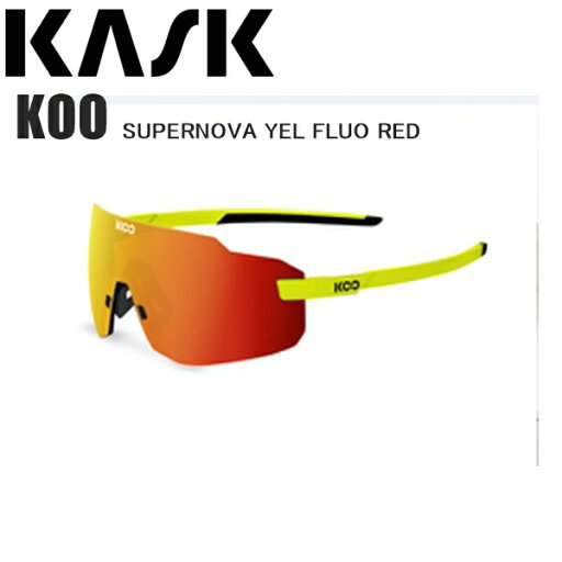KASK カスク KOO クー SUPERNOVA YEL FLUO RED スポーツサングラス 自転車 KASK カスク KOO クー SUPERNOVA YEL FLUO RED スポーツサングラス 自転車