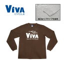 ViVA ビバ ViVA ロングTシャツ BR Mサイズ カジュアルサイクルウェア 自転車