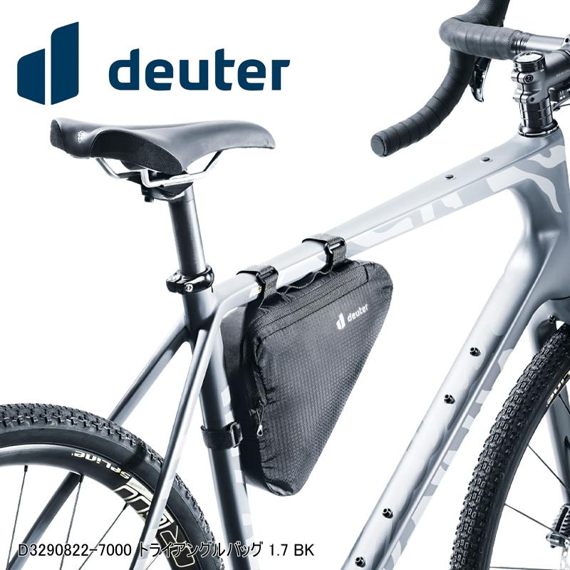 deuter ドイター D3290822-7000 トライアングルバッグ 1.7 BK BAG 鞄 自転車 ●ブラック（7000） ●容量：1.7L ●重量:75g ●サイズ:H20 × W5 × D22cm ●素材:100D リサイクルナイロン ●バイク用フレームバッグトップチューブとシートチューブにベルクロで簡単に取り付けられるフレームバック。 ■商品のデザイン、仕様、外観、は予告なく変更する場合がありますのでご了承ください。●ブラック（7000） ●容量：1.7L ●重量:75g ●サイズ:H20 × W5 × D22cm ●素材:100D リサイクルナイロン ●バイク用フレームバッグトップチューブとシートチューブにベルクロで簡単に取り付けられるフレームバック。