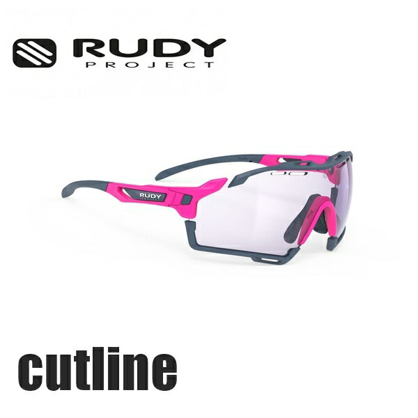 RUDY PROJECT ルディプロジェクト cutline カットライン ピンクフルオマットフレーム インパクトX2 調光レーザーパープルレンズ SP637589-0004 スポーツサングラス 自転車