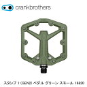 CrankBrothers クランクブラザーズ スタンプ 1 (GEN2) ペダル グリーン スモール 16820 自転車 フラットペダル(4)