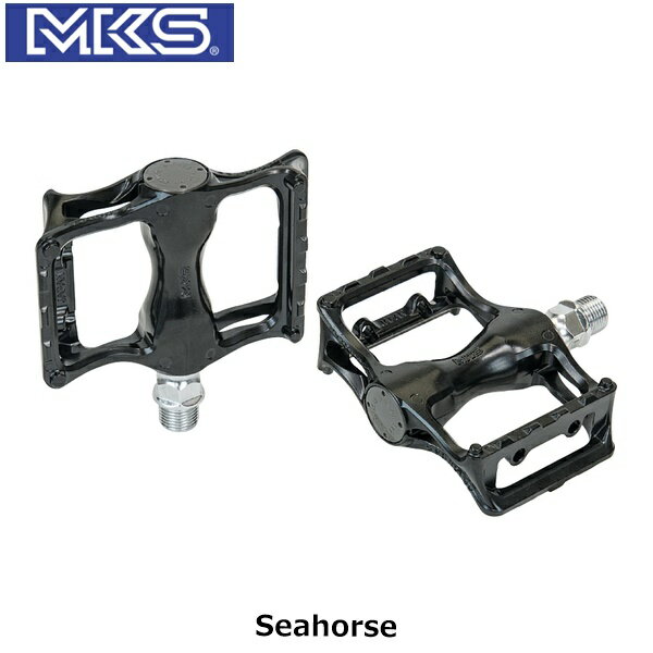 MKS ミカシマ 三ヶ島製作所 シーホースBLK Seahorse PDL21500 自転車 フラットペダル