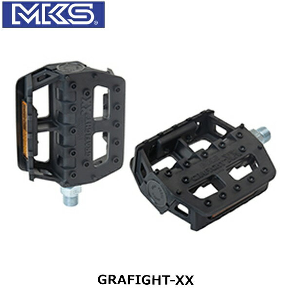 MKS ミカシマ 三ヶ島製作所 グラファイトダブルエックスBLK GRAFIGHT-XX PDL19300 自転車 フラットペダル