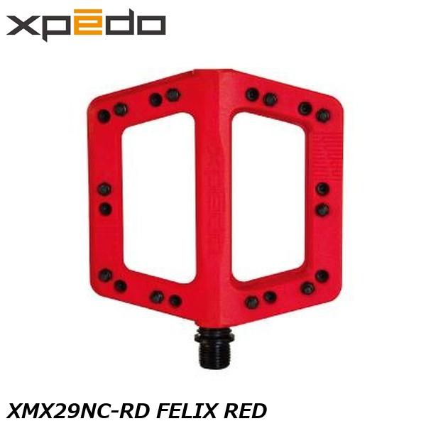 XPEDO エクスペド XMX29NC-RD FELIX RED 自転車 フラットペダル FELIXフラットペダルは、ナイロンコンポジットボディと20本の取り外し可能なピンの組み合わせにより軽量化を実現 Weight: 340g Body: Nylon Spindle: Cromoly Bearings: 1 Cartridge Bushings: 1 DU Pins: 40 G Pins per pair Size: 109x109x16 (mm) ■商品のデザイン、仕様、外観、は予告なく変更する場合がありますのでご了承ください。 サイクルパーツ ペダル クリート 自転車 フラットペダル 自転車 ロードバイク MTB マウンテンバイク シクロクロス クロスバイクFELIXフラットペダルは、ナイロンコンポジットボディと20本の取り外し可能なピンの組み合わせにより軽量化を実現 Weight: 340g Body: Nylon Spindle: Cromoly Bearings: 1 Cartridge Bushings: 1 DU Pins: 40 G Pins per pair Size: 109x109x16 (mm) サイクルパーツ ペダル クリート 自転車 フラットペダル 自転車 ロードバイク MTB マウンテンバイク シクロクロス クロスバイク