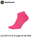 DeFeet ディフィート LE LITE 1インチ D-Logo Hi-Vis Pink サイクルソックス 靴下