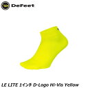 DeFeet ディフィート LE LITE 1インチ D-Logo Hi-Vis Yellow サイクルソックス 靴下