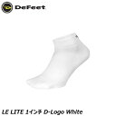 DeFeet ディフィート LE LITE 1インチ D-Logo White サイクルソックス 靴下
