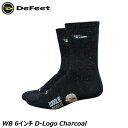DeFeet ディフィート WB 6インチ D-Logo Charcoal サイクルソックス 靴下