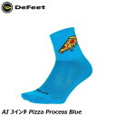 DeFeet ディフィート AI 3インチ Pizza Process Blue サイクルソックス 靴下