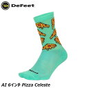 DeFeet ディフィート AI 6インチ Pizza Celeste サイクルソックス 靴下