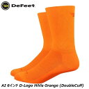 DeFeet ディフィート AI 6インチ D-Logo HiVis Orange (DoubleCuff) サイクルソックス 靴下