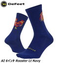 DeFeet ディフィート AI 6インチ Rooster Lt Navy サイクルソックス 靴下