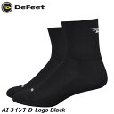 DeFeet ディフィート AI 3インチ D-Logo Black サイクルソックス 靴下