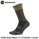 DeFeet ディフィート CUSH Wool Blend 7インチ Mullet L.Green サイクルソックス 靴下