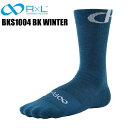 R×L アールエル BKS1004 BK WINTER 02 ブルー サイクルソックス 靴下