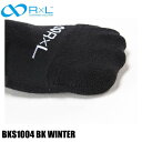 R×L アールエル BKS1004 BK WINTER 02 ブラック サイクルソックス 靴下
