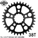 WHITE INDUSTRIES ホワイトインダストリーズ チェーンリング TSR BLK 38T (MR30用) 自転車 チェーンリング