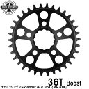 WHITE INDUSTRIES ホワイトインダストリーズ チェーンリング TSR Boost BLK 36T (MR30用) 自転車 チェーンリング