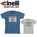 cinelli チネリ Tシャツ 半袖 シャツ COLUMBUS SPIRIT T-SHIRT 自転車 ロードバイク