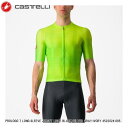 CASTELLI カステリ AERO RACE 6.0 JERSEY ELECTRIC LIME 4523009-383 メンズ サイクルジャージ 半袖 自転車