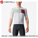 CASTELLI カステリ PROLOGO 7 JERSEY SILVER GRAY/DEFENDER GREEN-BOR 4522023-870 メンズ サイクルジャージ 半袖 自転車