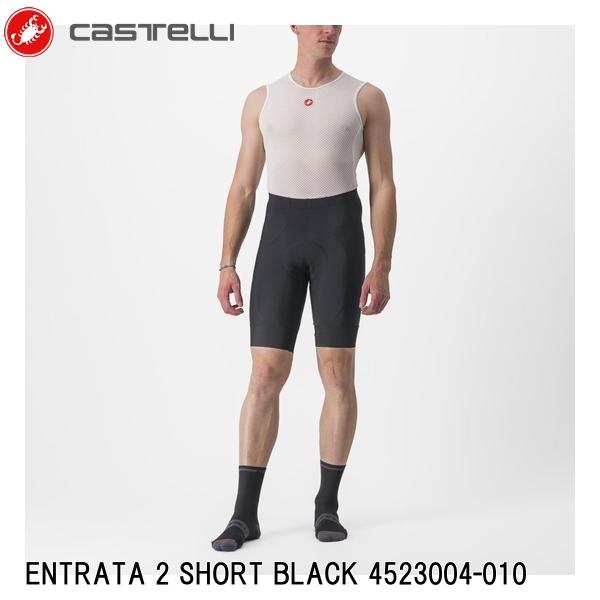 CASTELLI カステリ ENTRATA 2 SHORT BLACK 4523004-010 レーサーパンツ レーパン 自転車 サイクルウェア