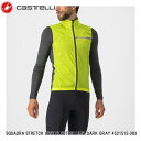 CASTELLI カステリ SQUADRA STRETCH VEST ELECTRIC LIME/DARK GRAY 4521512-383 メンズ サイクルジャージ 半袖 自転車 ベスト