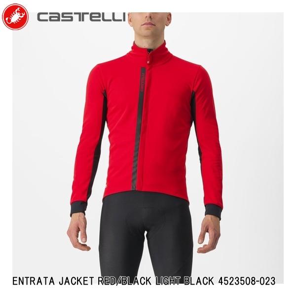 CASTELLI カステリ ENTRATA JACKET RED/BLACK LIGHT BLACK 4523508-023 サイクルジャケット メンズ サイクルウェア 自転車 中厚手のエントリー向けジャケットは、秋から春にかけての季節の変...