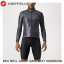 CASTELLI カステリ ARIA SHELL JACKET DARK GRAY 4520058-030 サイクルジャケット メンズ サイクルウェア 自転車