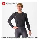 CASTELLI カステリ MERINO SEAMLESS BASELAYER BLACK 4524527-010 自転車用アンダーシャツ